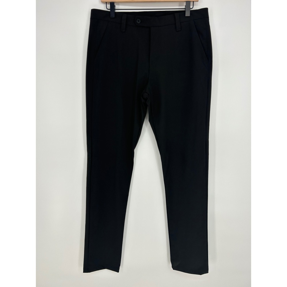 BERETTA Men's Black‎ Flat Front Tech Dress Pants In Size Large - Office Career
